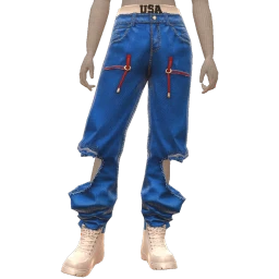 USAesthetics Torn Baggy Jeans With White Boots