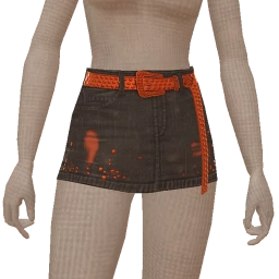 Delirious Rust Charm Mini Skirt