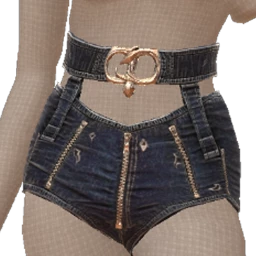 USAesthetics Vintage Stitch Denim Shorts