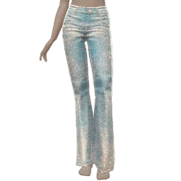 USAesthetics Diamond Denim Flare Pants