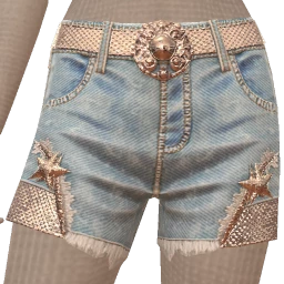 USAesthetics Cowboy Glitter Shorts