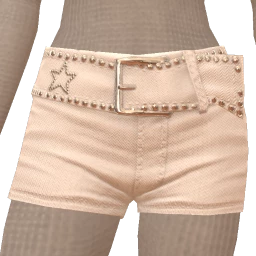 USAesthetics White Stud Shorts