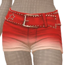 Cloud Nine Red Gradient Shorts