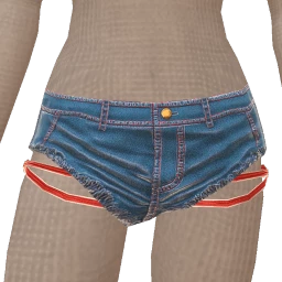 USAesthetics Red And Blue Strap Shorts