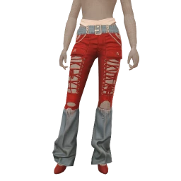 USAesthetics Sporty Low Rise Flared Jeans