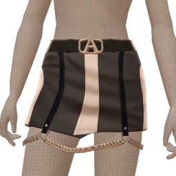 USAesthetics Retro Lettering Mini Skirt