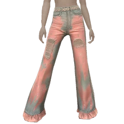 USAesthetics Blush Pink Blue Star Jeans
