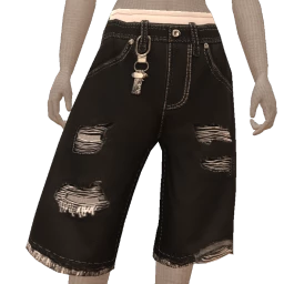 Drop Science Blackest Denim Cargo Jorts