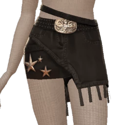 USAesthetics Silver Star Mini Skirt