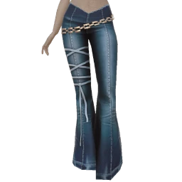 USAesthetics Retro Blues Flared Jeans