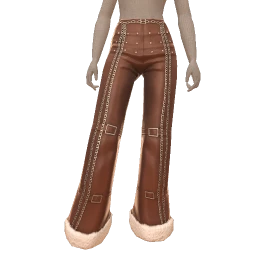 Front Row Brown Leather Trousers