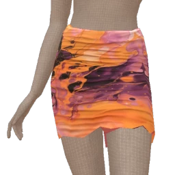 Cloud Nine Autumn Sunset Mini Skirt