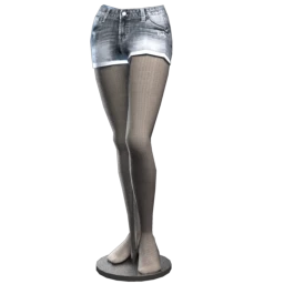 High Waist Frayed Denim Shorts