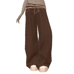 Drop Science Brown Loose Trousers