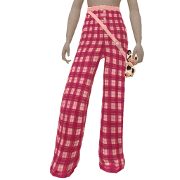 Yume Cow Plush Bag And Contrast Pants