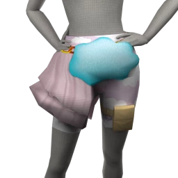 Yume Cloud Cover Shorts & Half Skirt