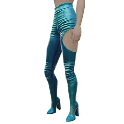 Yume Electric Blue Cutout Trousers