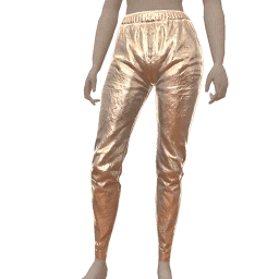 Yume High-Waist Silver Tapered Pants
