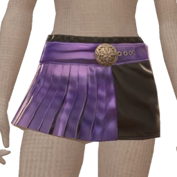 Yume Purple Metallic Mini Skirt