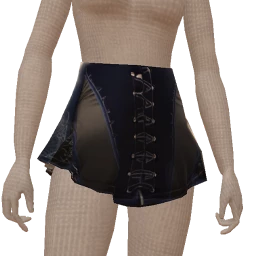 Delirious Dark Blue Mini Corset Skirt