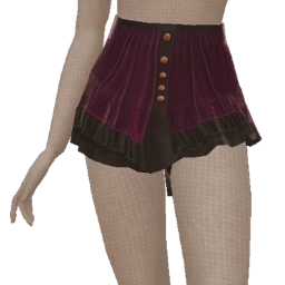 Delirious Purple Velvet Witch Mini Skirt