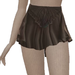 Yume Black And Purple Frill Mini Skirt