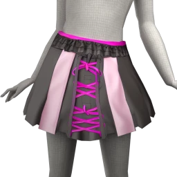 Delirious Contrast Pink Corset Skirt