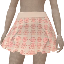 Cloud Nine Red Snowflake Flare Skirt