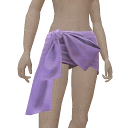 Yume Lilac Denim Half Bow Mini Skirt