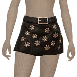 Yume Silver Paws Mini Skirt
