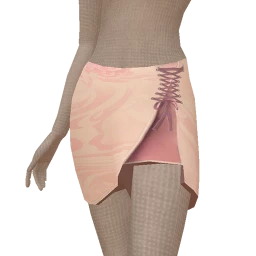 Cloud Nine Wavy Print Lace Up Wrap Skirt