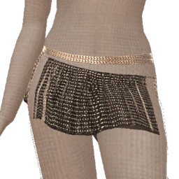 Ikon Elite Black And Silver Chain Skirt