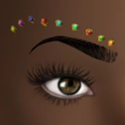 Glittering Face Gems - Starry Night