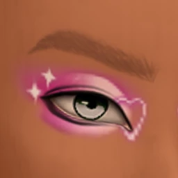 Flawless Pink Starry Hearts Eyeshadow