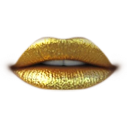 Cloud Nine Gold Sparkle Lips