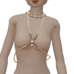 Bijouterie Diamond Body Chain With Choker