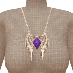 Bijouterie Silver February Amethyst Necklace