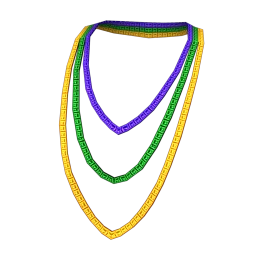 Foal Mardi Gras Beads