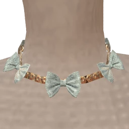 Bijouterie Blue Starlit Bow Necklace