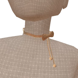 Bijouterie Shiny Gold Diamonds Bow Choker