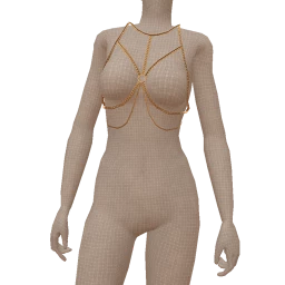 Bijouterie Gold Body Chain Necklace