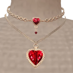 Bijouterie Heart of Passion Ruby Necklace