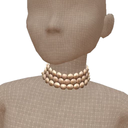 Bijouterie Gold Pearls Choker Necklace