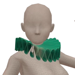 Cosmos Fool Everyone Neck Ruffle