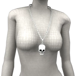 Foal Simple Skull Necklace