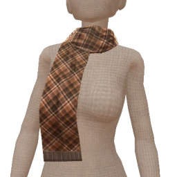 Front Row Vintage Check Fall Scarf