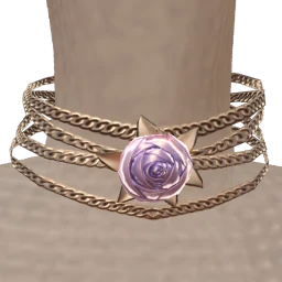 Ikon Elite Lilac Silk Rose Choker