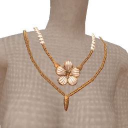 Ikon Elite White Pearl Flower Necklace