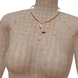 Ikon Elite Sparkling Pink And Gold Shoe Necklace