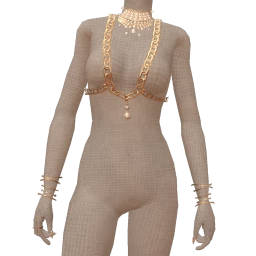 Ikon Elite Champagne Gold Chain Body Jewellery